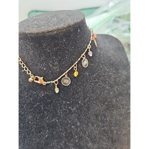 Anklet 9"inches Charms Mix Metals Lobster Closure